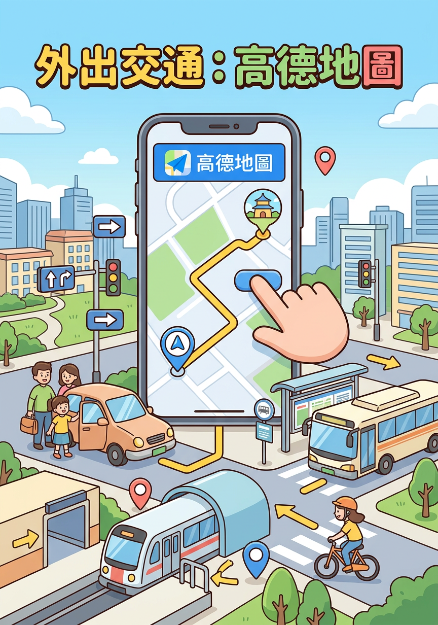 外出交通：高德地圖