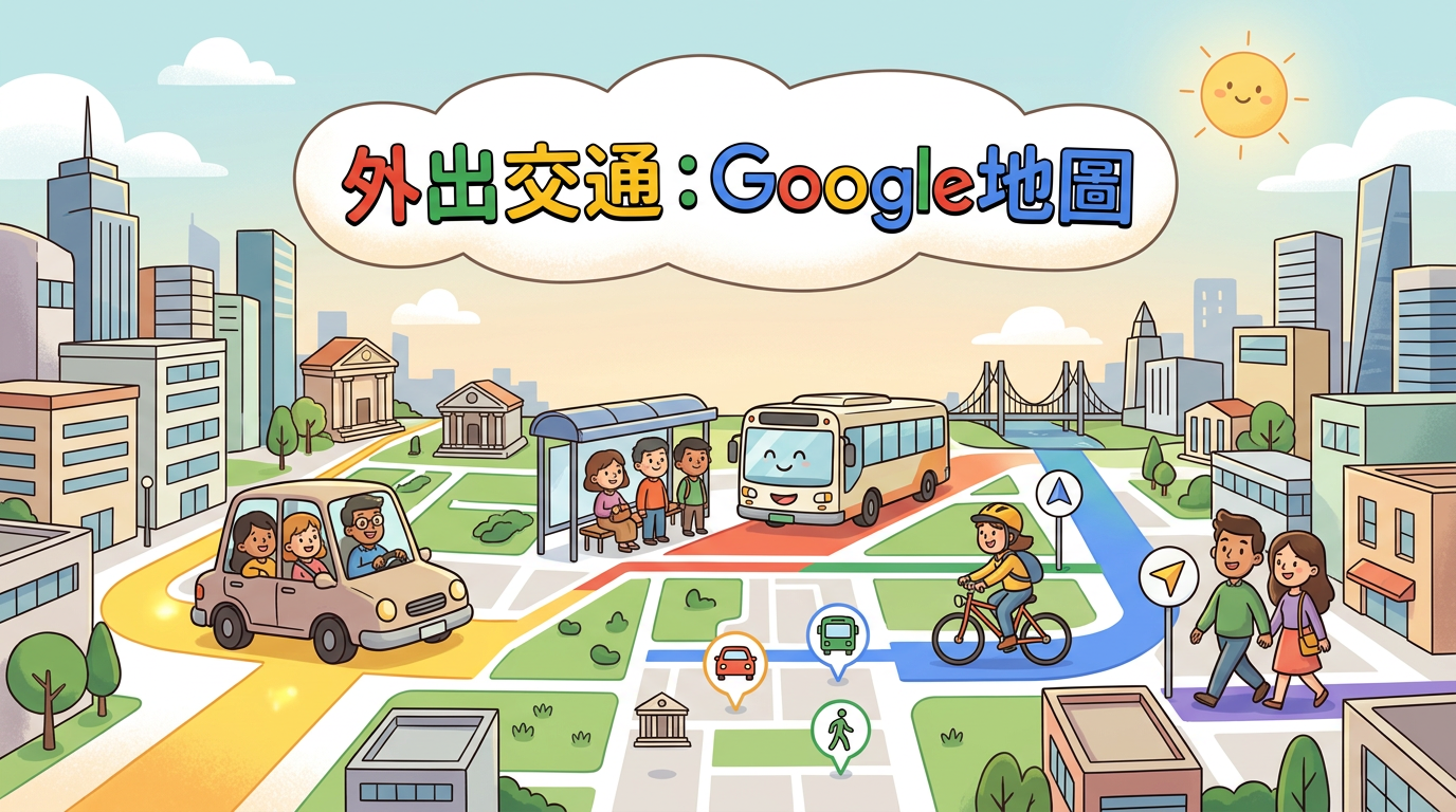 外出交通：Google地圖