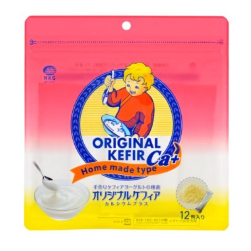 NKG - 自家製 ORIGINAL KEFIR 健康乳酪 +鈣 (粉) ( (3.8g x 12小包)｜特別添加鈣(1)